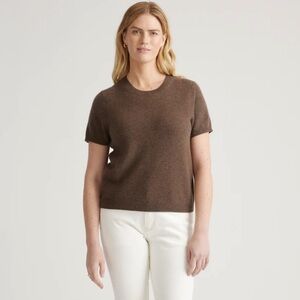 Quince Mongolian Cashmere Tee size Small